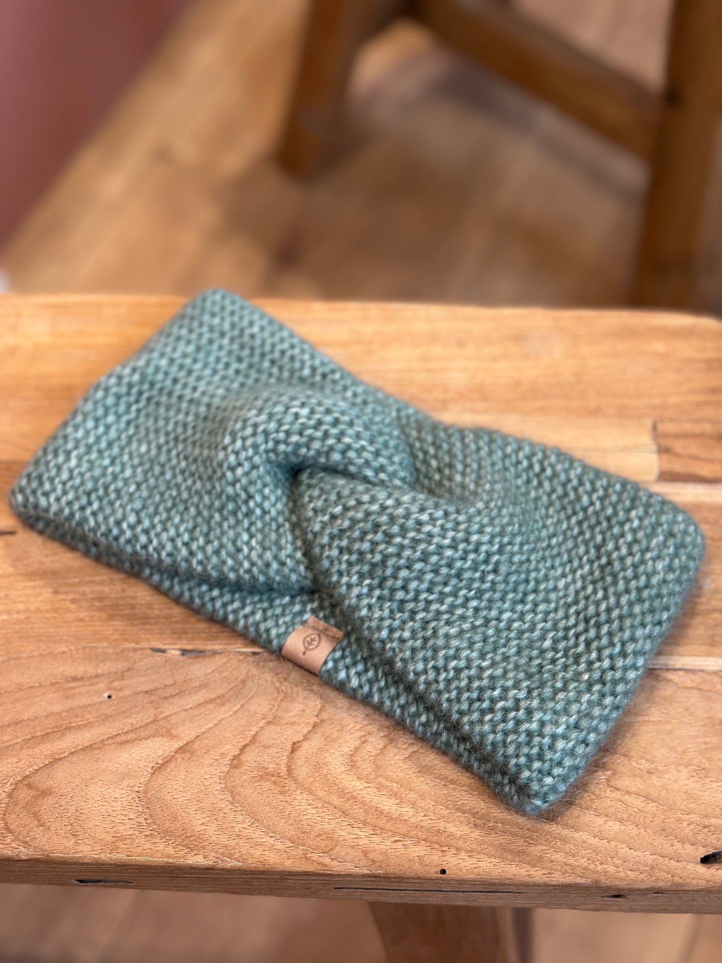 Strikket pandebånd, Mintgrøn, Pure Pure