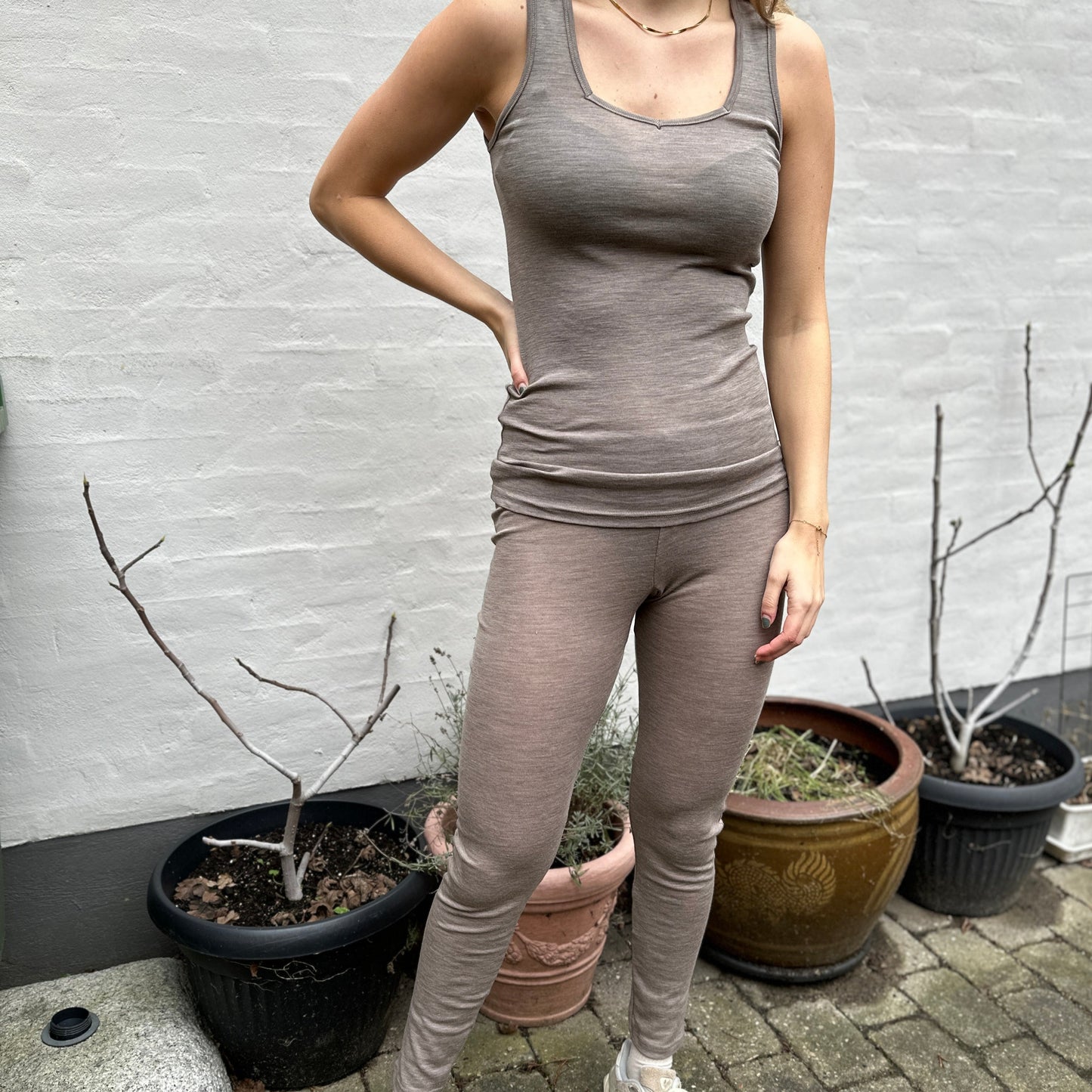 Leggings (nature) wool/silk