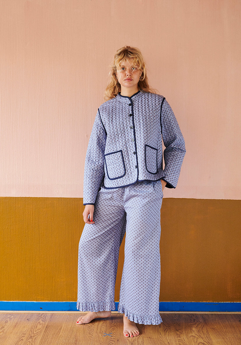 Quilted Jacket Astrid, Sapphire, Habiba