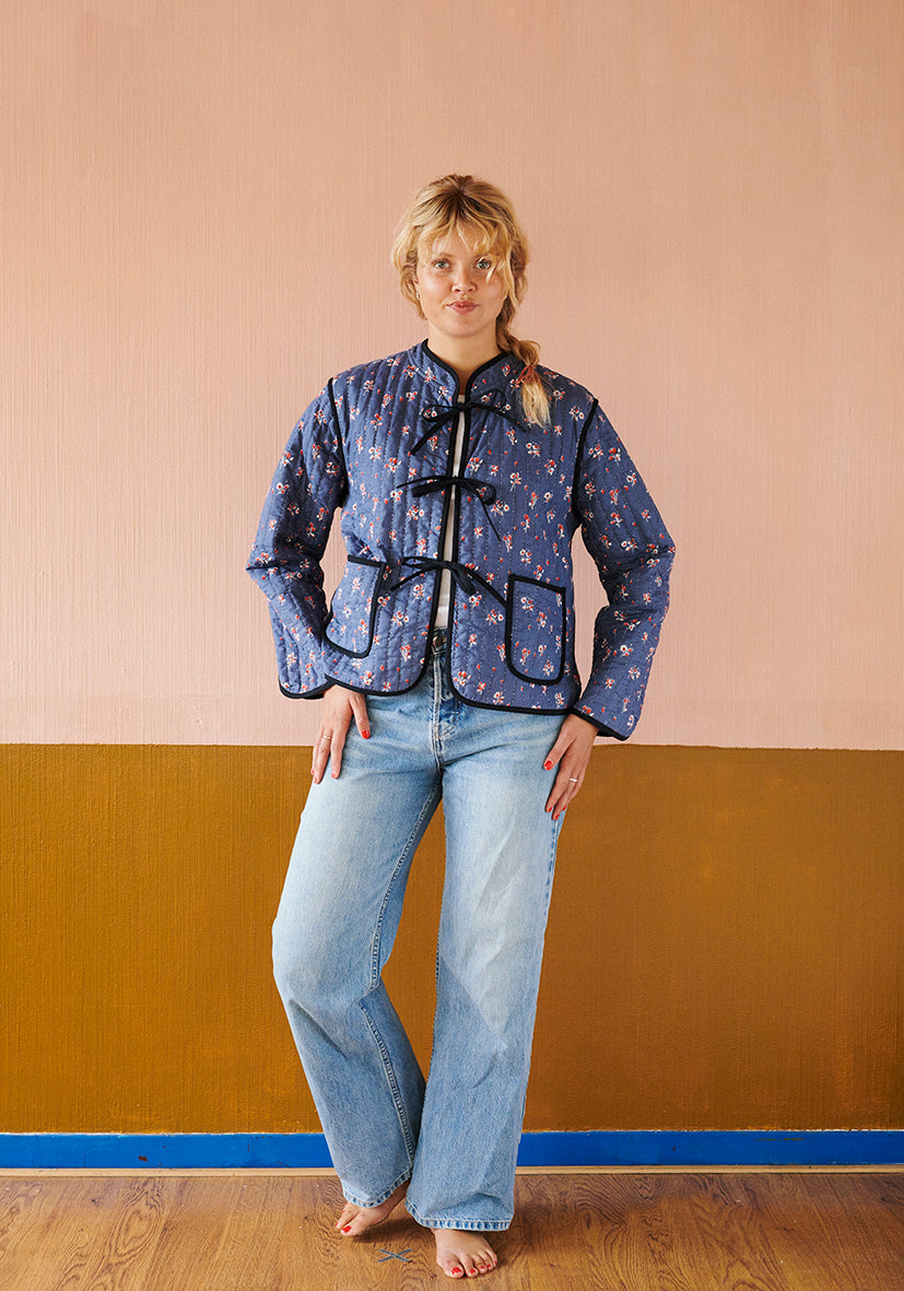Quilted Jacket Rebecca, Sapphire, Habiba