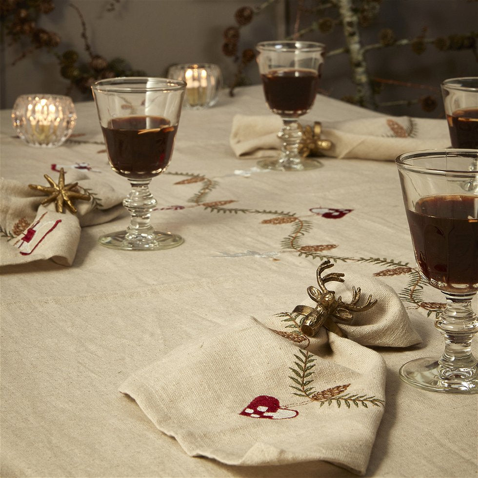 Hør juleserviet