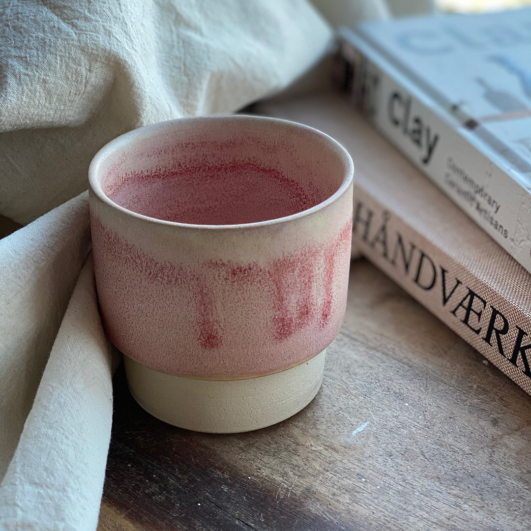 Keramik krus rosa