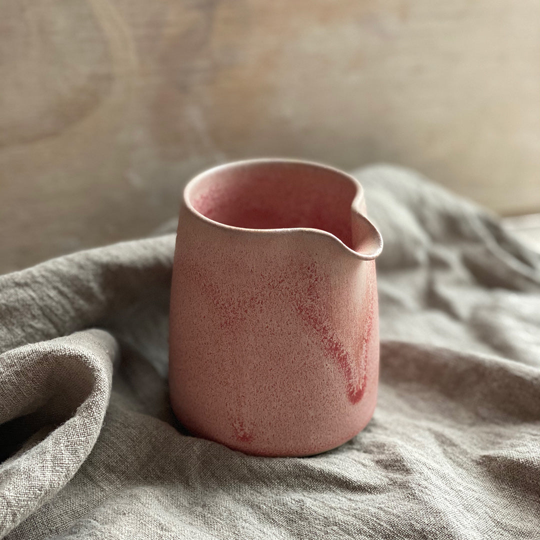 Keramik mælkekande rosa