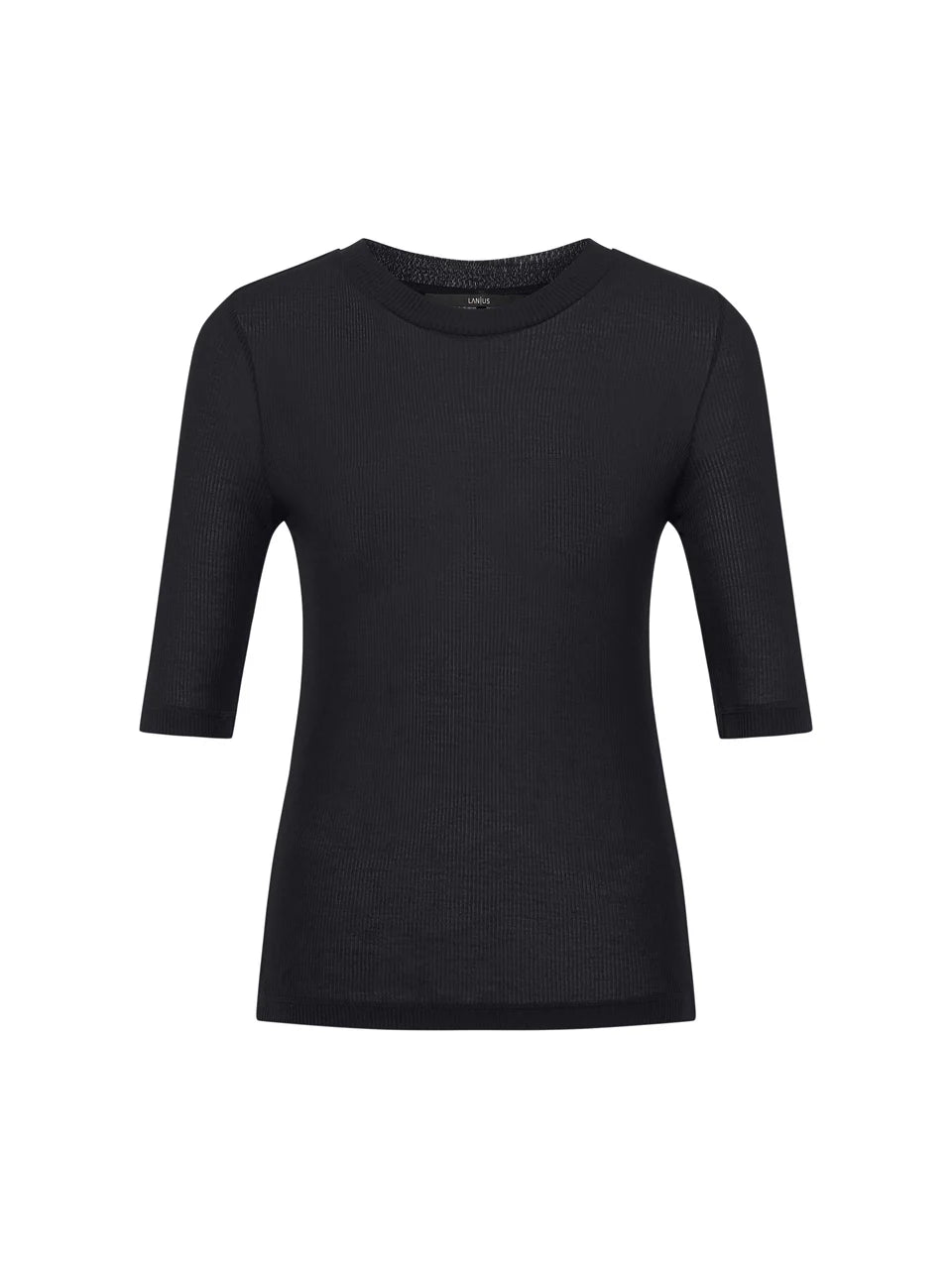 T-shirt i Tencel, Onyx, Lanius