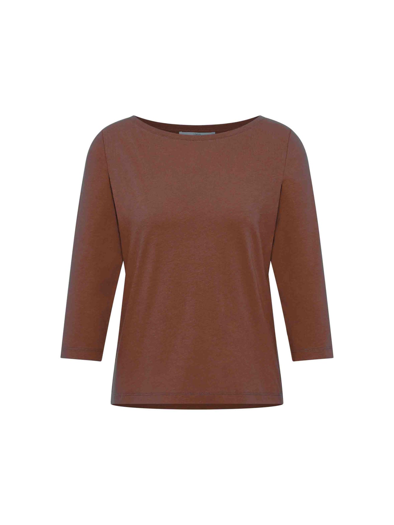 Bluse med 3/4 ærme, Dark Mocca, Lanius