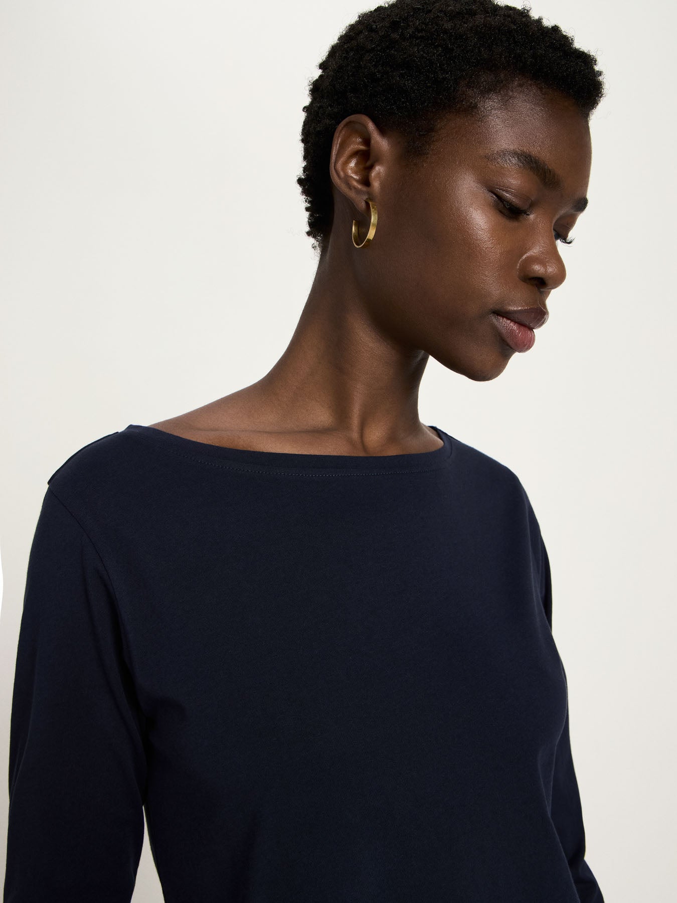 Bluse med 3/4 ærme, Midnight, Lanius
