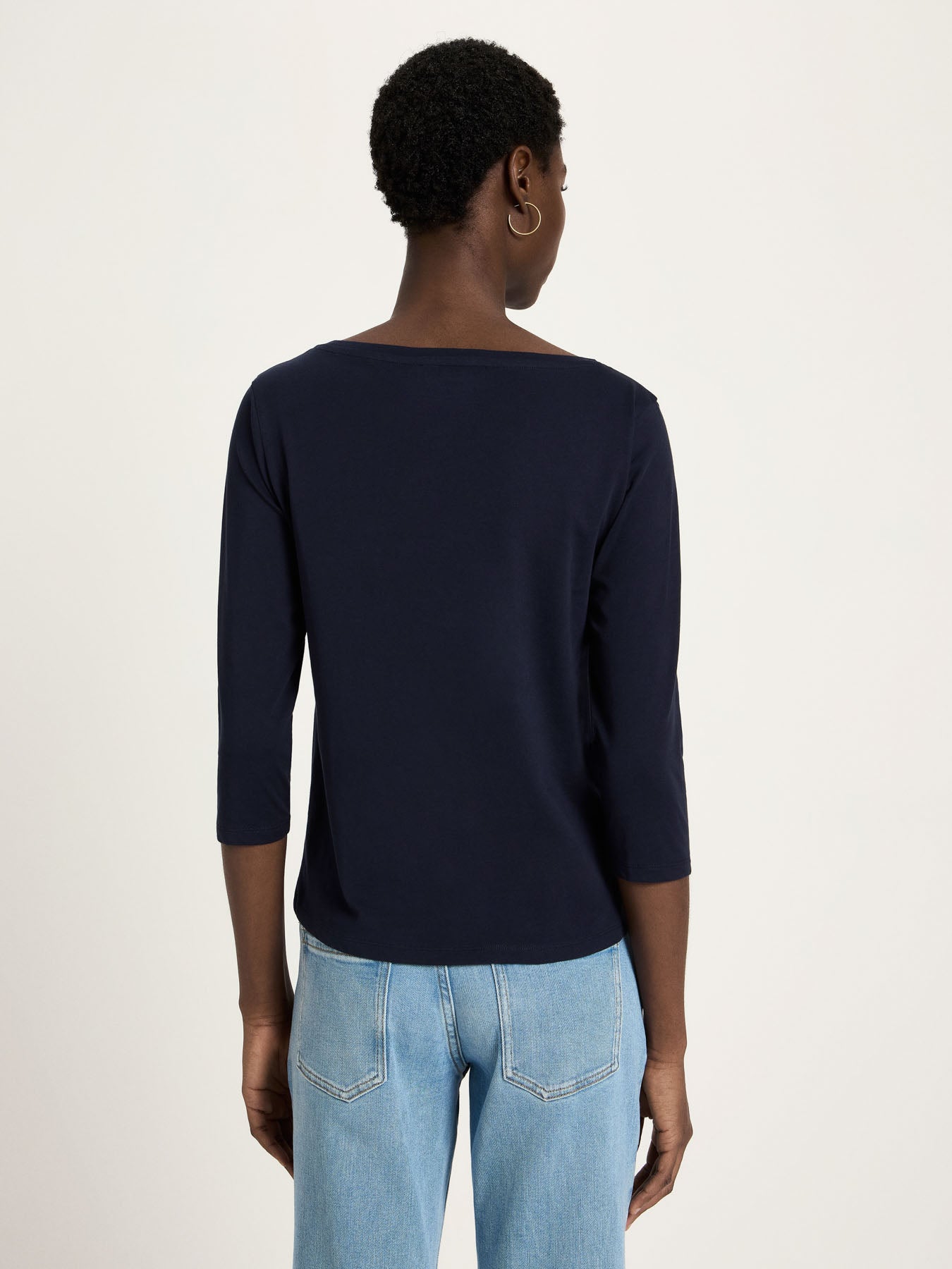 Bluse med 3/4 ærme, Midnight, Lanius