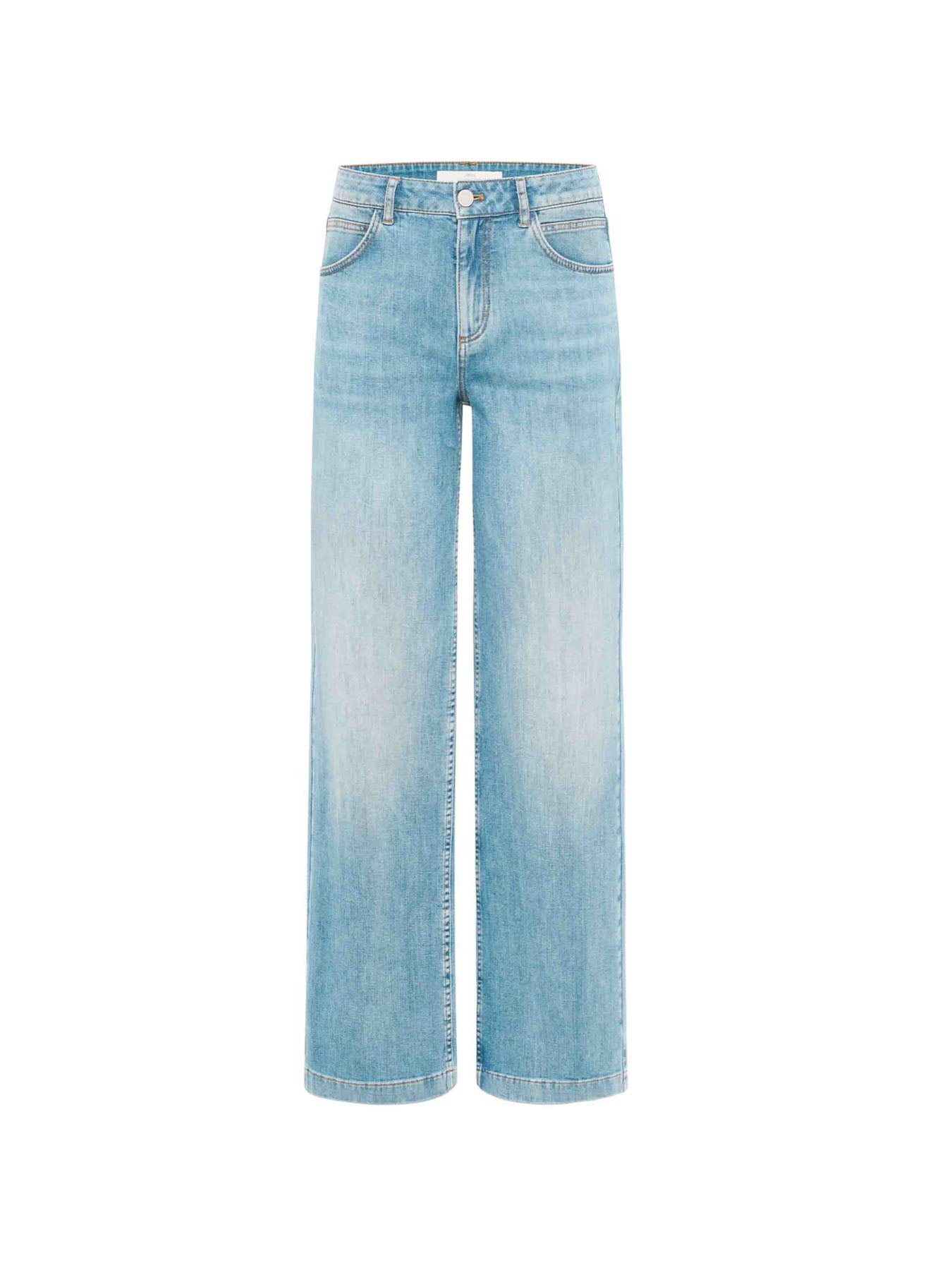 Relaxed Jeans, Stonewash Blue Denim, Lanius