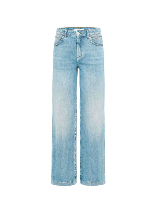 Relaxed Jeans, Stonewash Blue Denim, Lanius