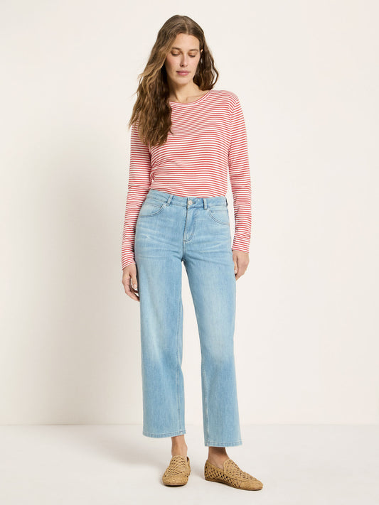 Relaxed Jeans, Stonewash Blue Denim, Lanius