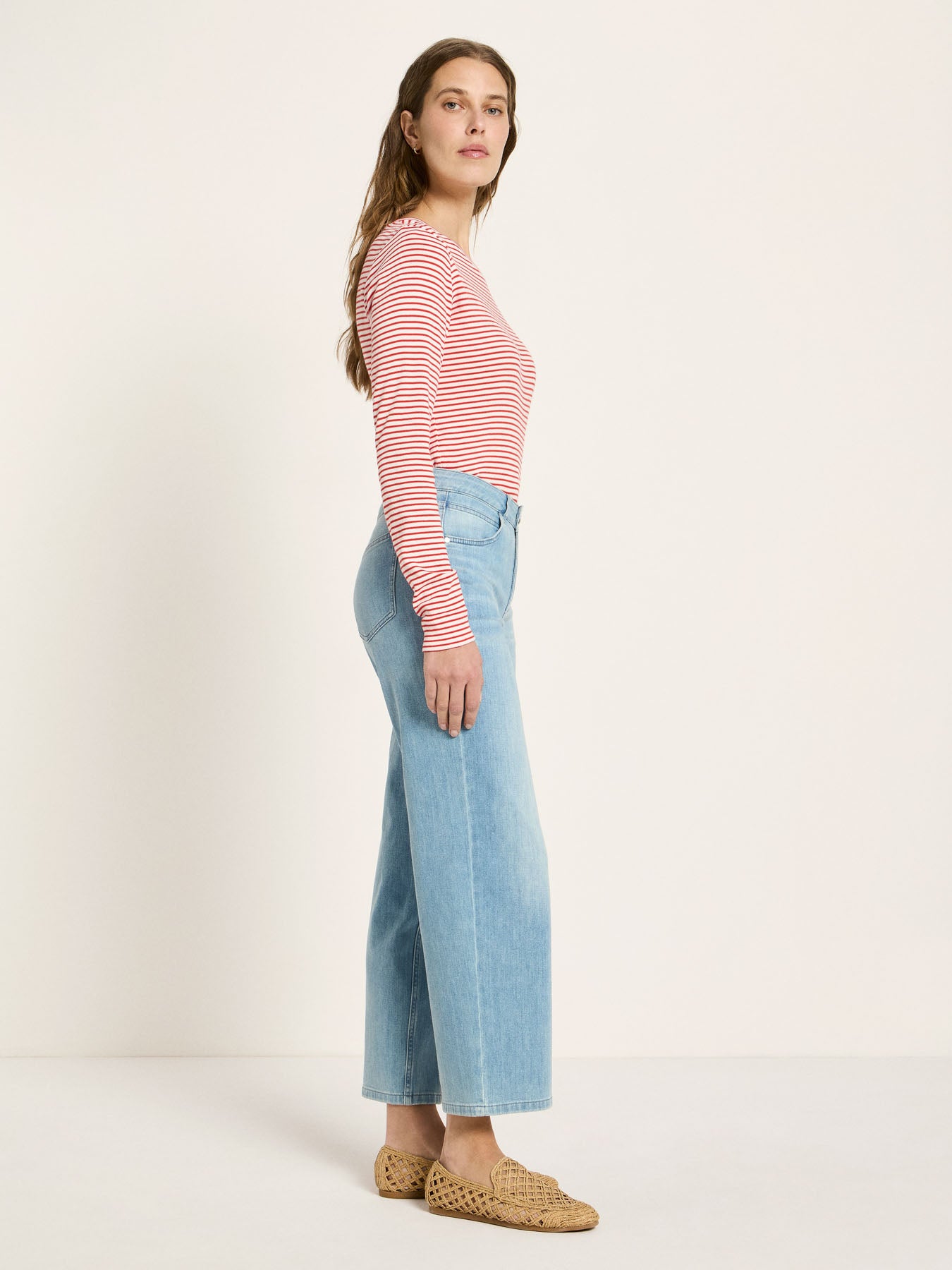 Relaxed Jeans, Stonewash Blue Denim, Lanius