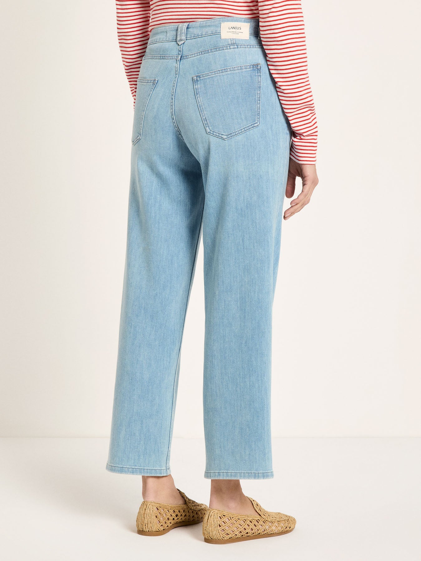 Relaxed Jeans, Stonewash Blue Denim, Lanius