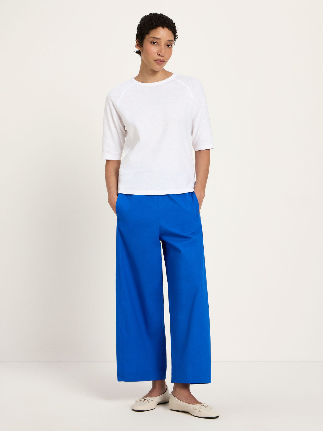 Tee med raglanærmer, White, Lanius