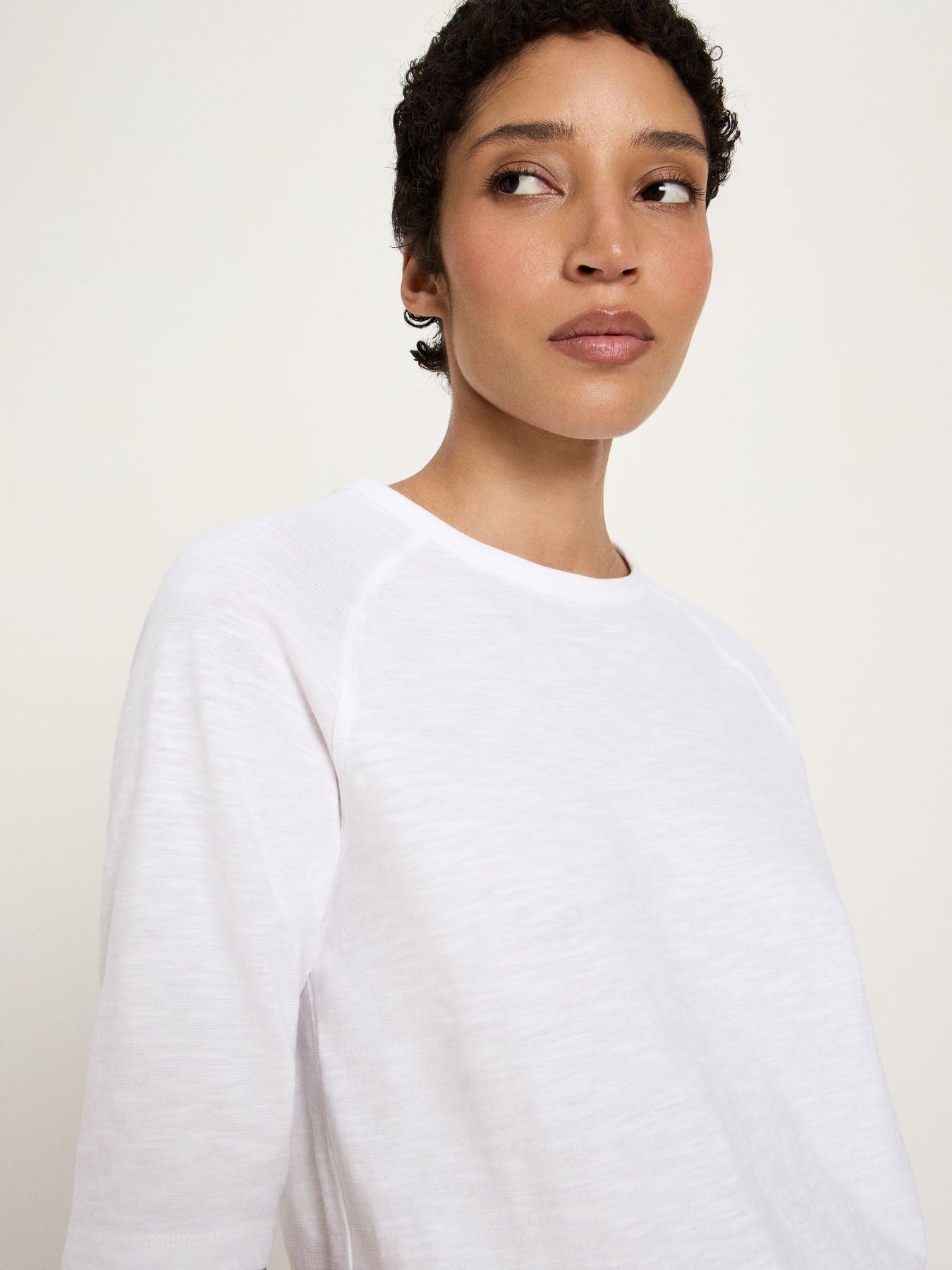 Tee med raglanærmer, White, Lanius