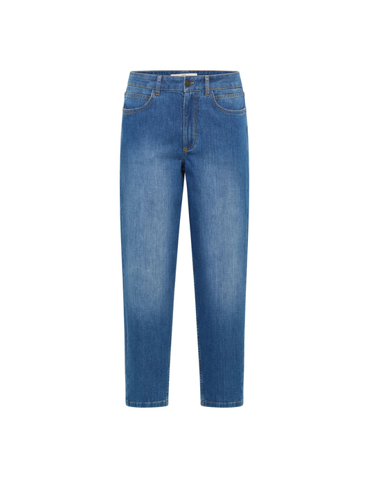 Tapered Jeans, Mid Blue Denim, Lanius