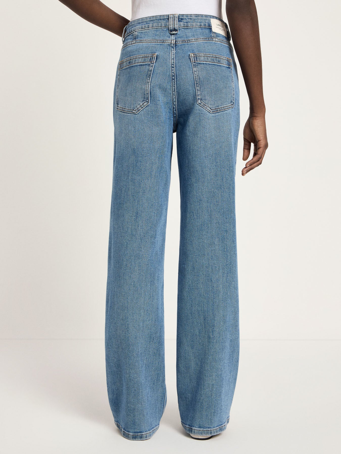 Straight Jeans, Light Blue Denim, Lanius