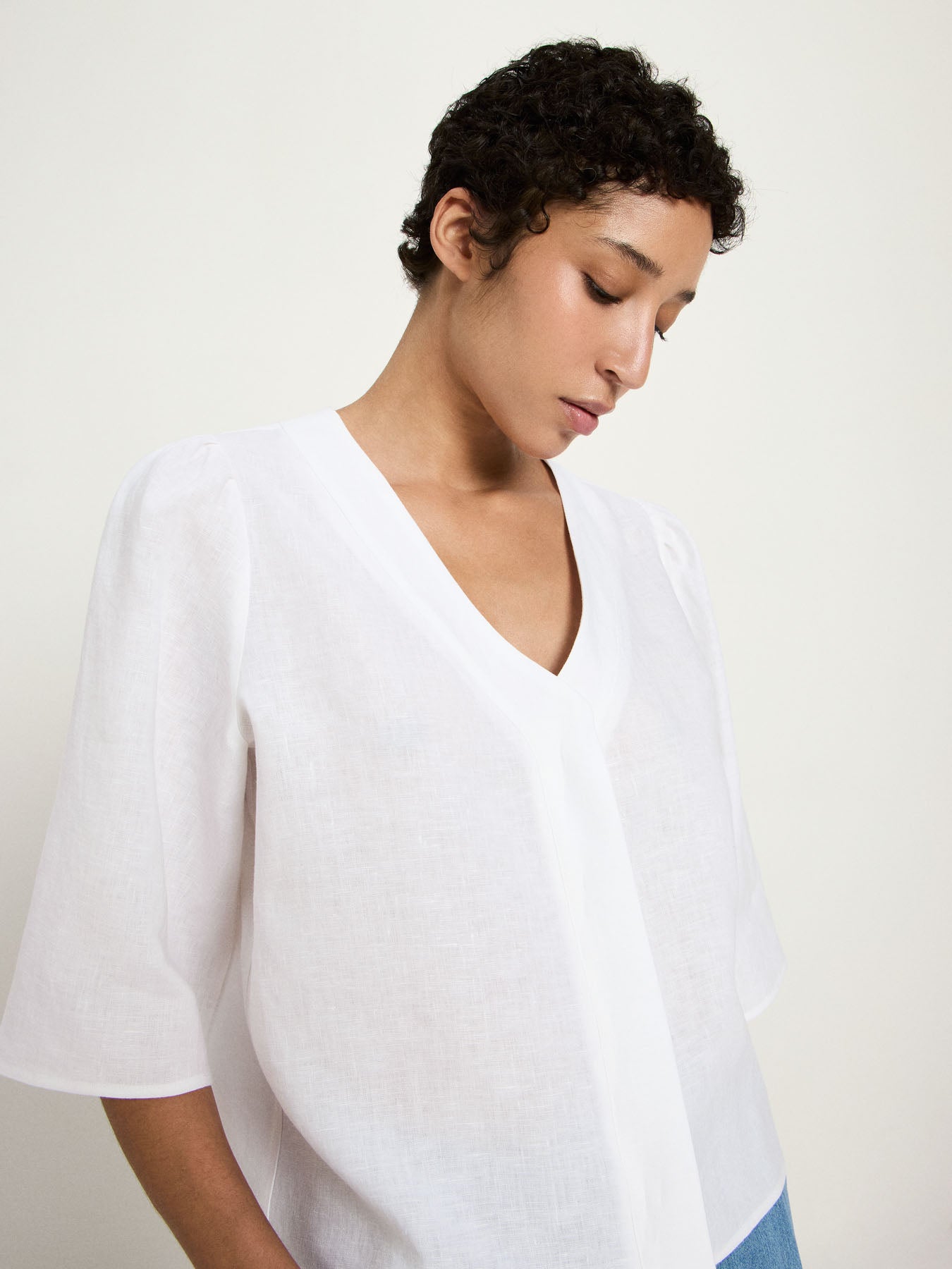 Hørskjorte, White, Lanius