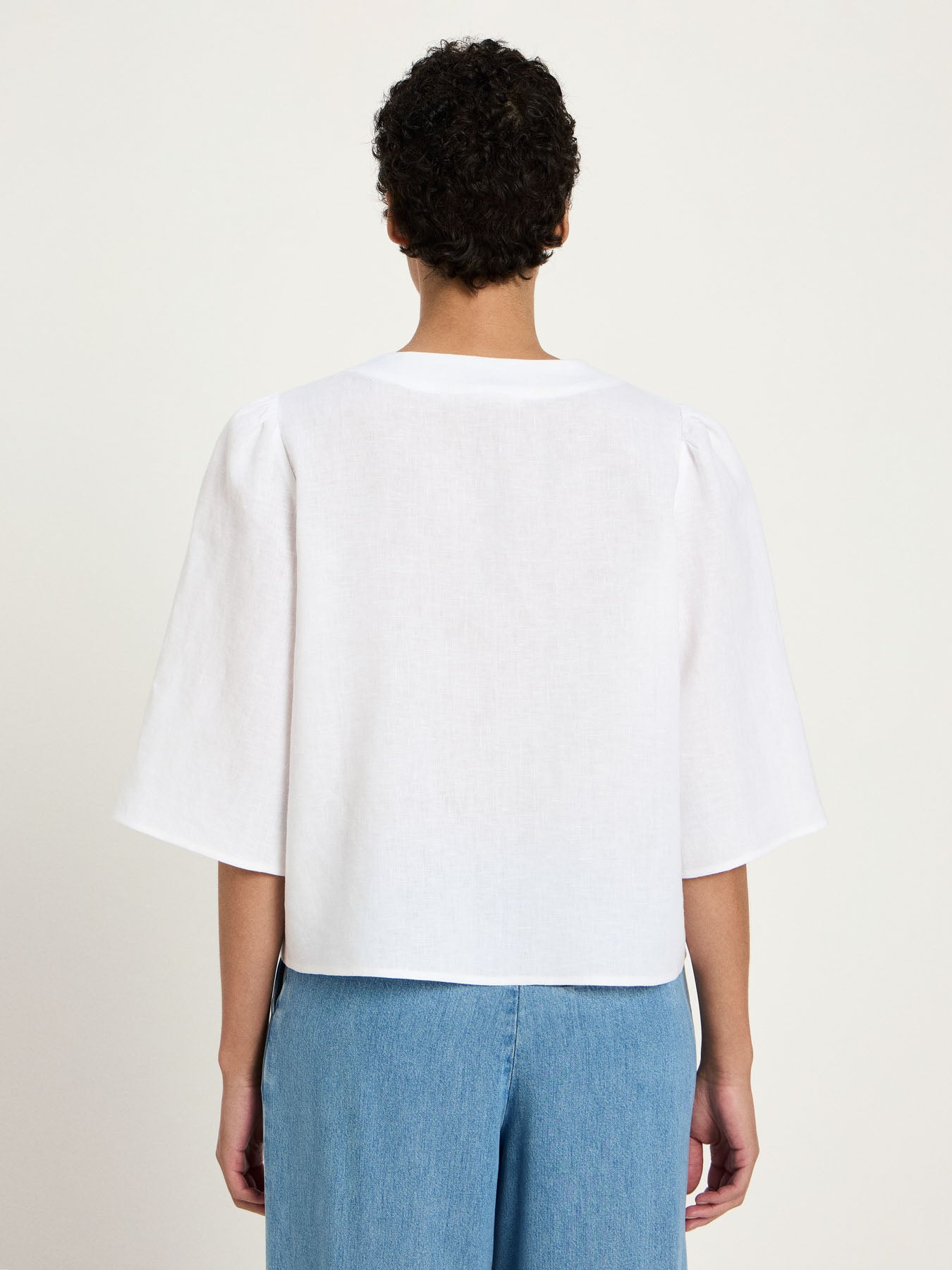 Hørskjorte, White, Lanius