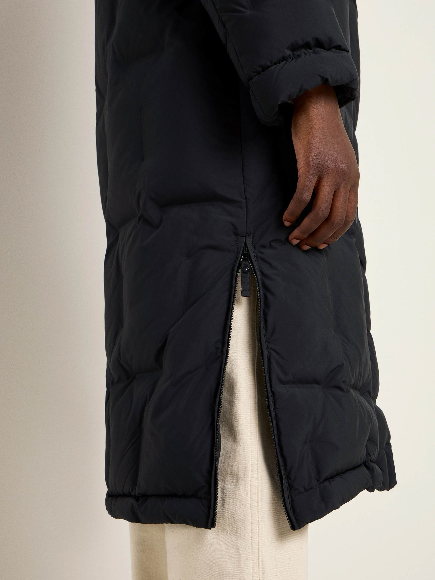 Vatteret jakke (black)