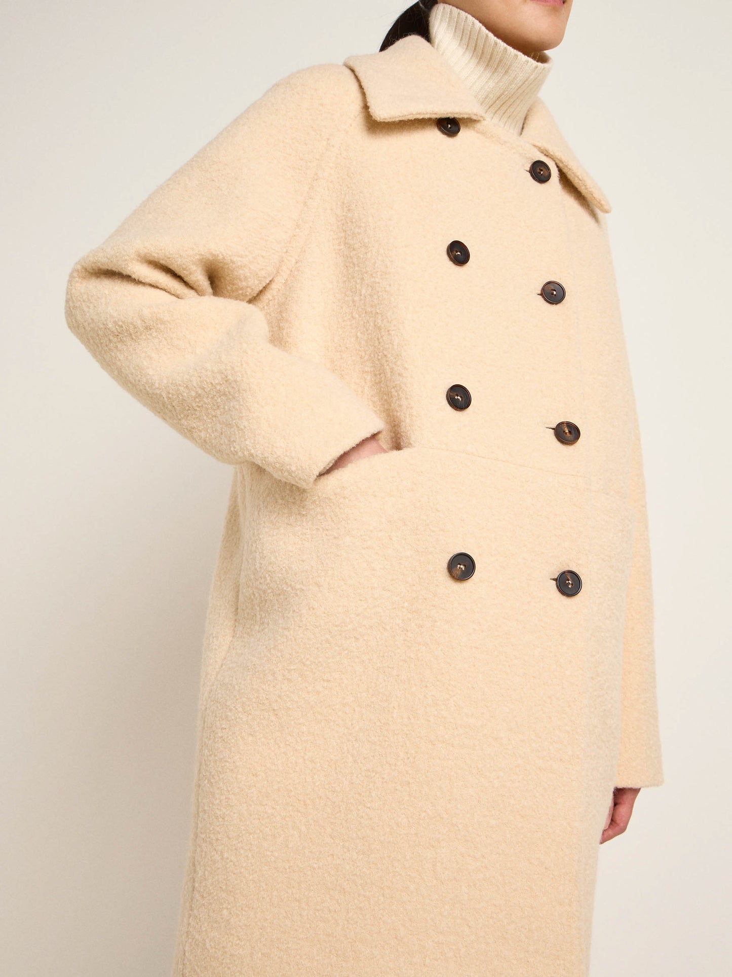 Jakke - organic wool (off white)