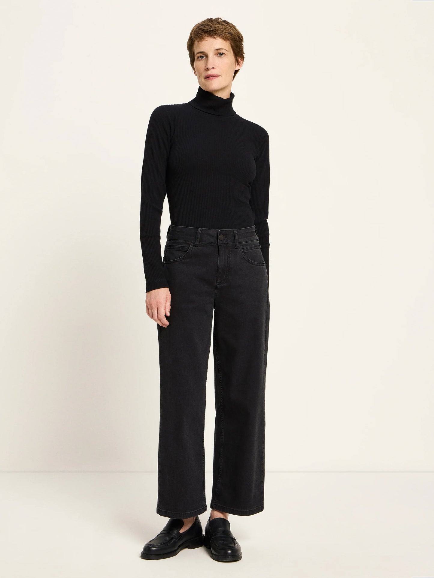 Cropped jeans (black)