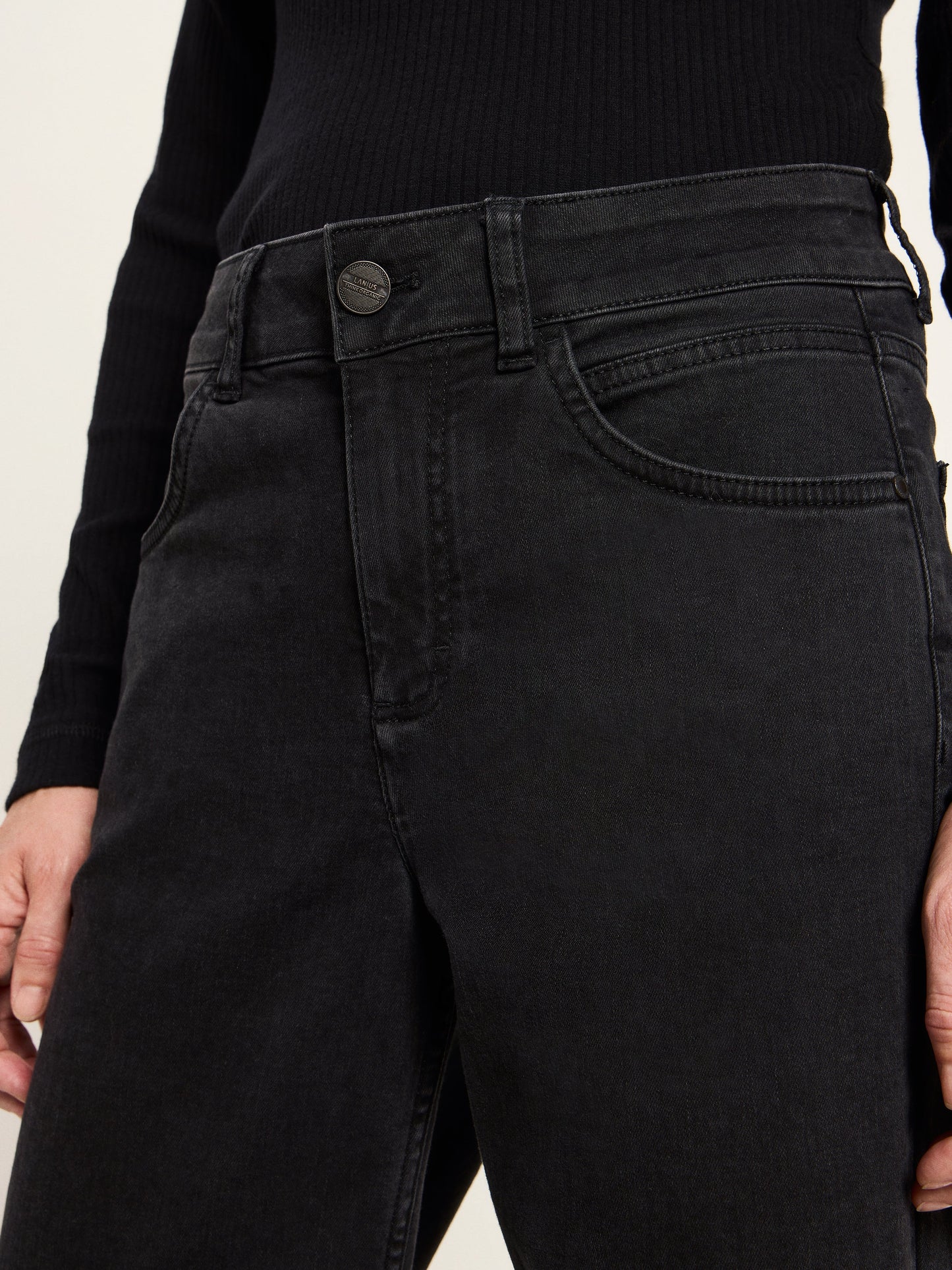 Cropped jeans (black)