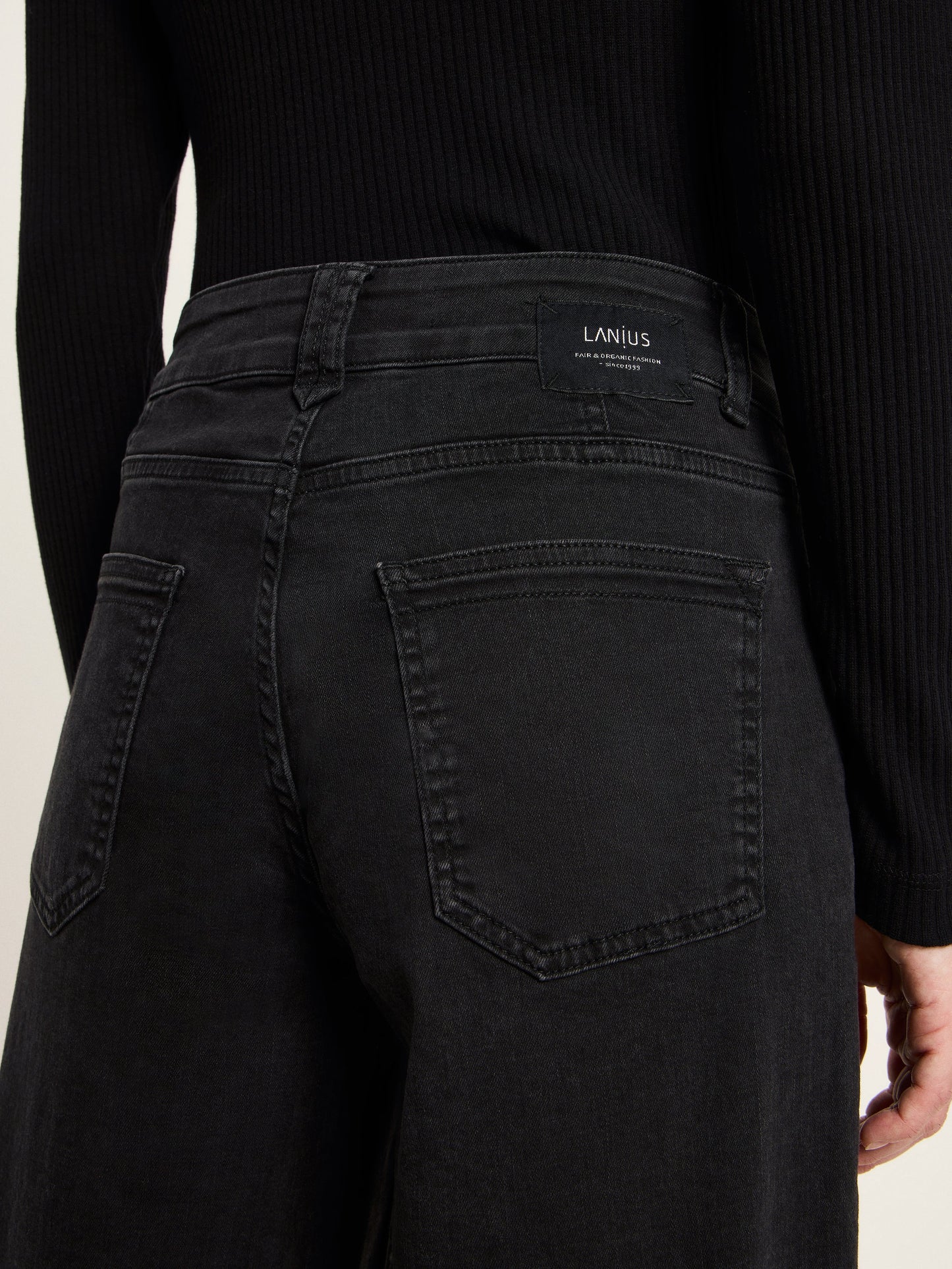 Cropped jeans (black)