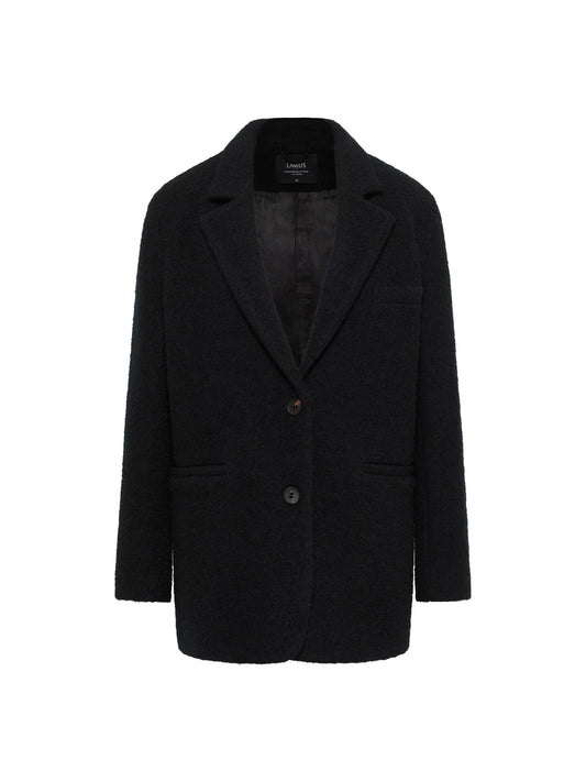 Blazerfrakke, Wool, Black, Lanius