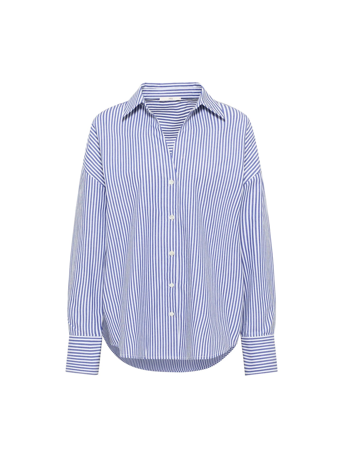 Skjorte m/ striber (blue/off white)