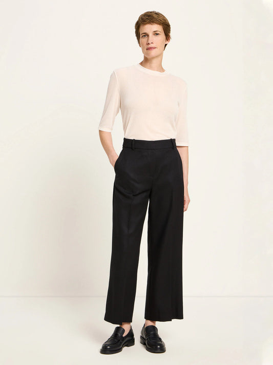 Cropped Buks, Wool, Black, Lanius