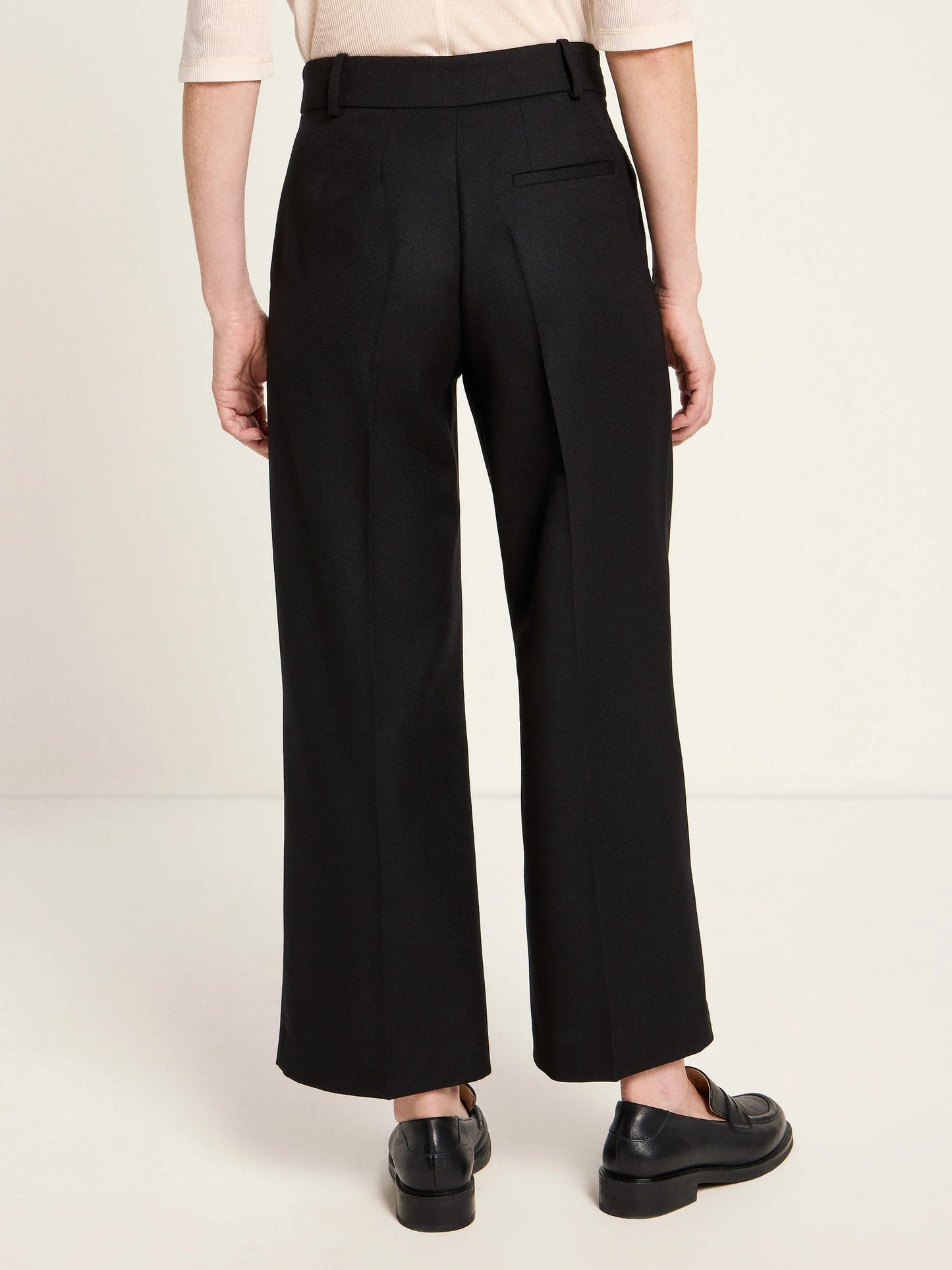 Cropped Buks, Wool, Black, Lanius