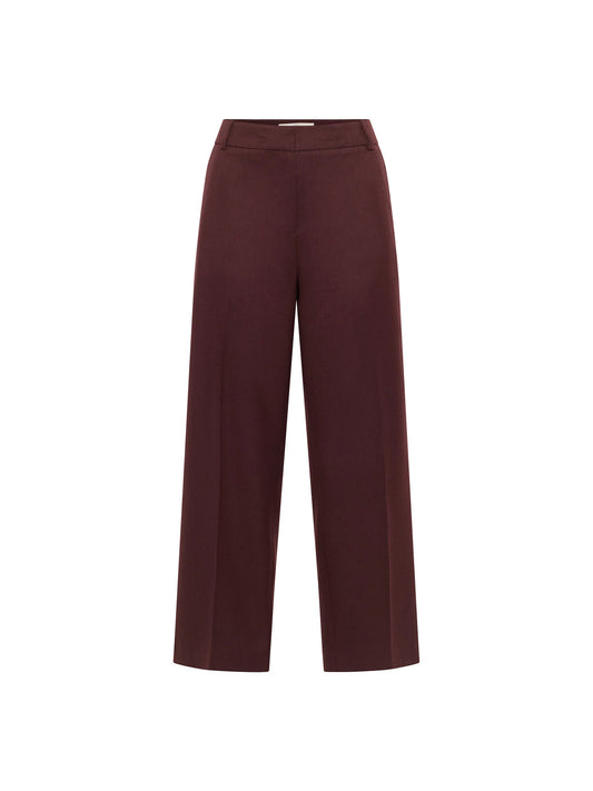 Cropped Buks, Wool, Bordeaux, Lanius
