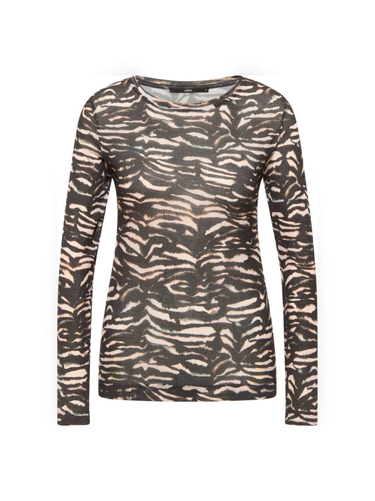 Bluse, Tencel, Animal Stripe Rose, Lanius