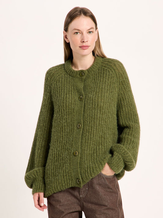 Cardigan, Wool, Garden Green, Lanius