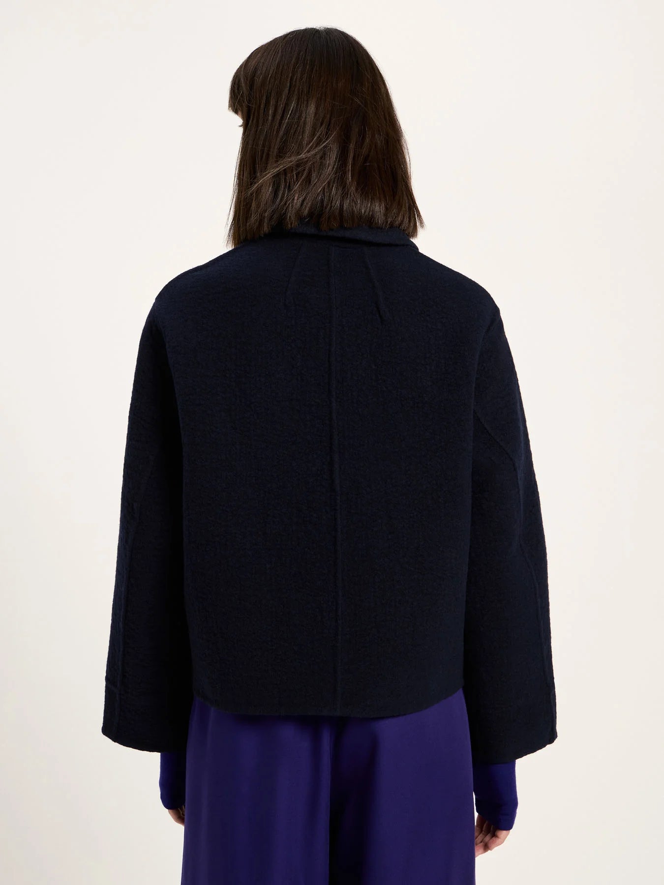 Kort Frakke, Wool, Midnight, Lanius