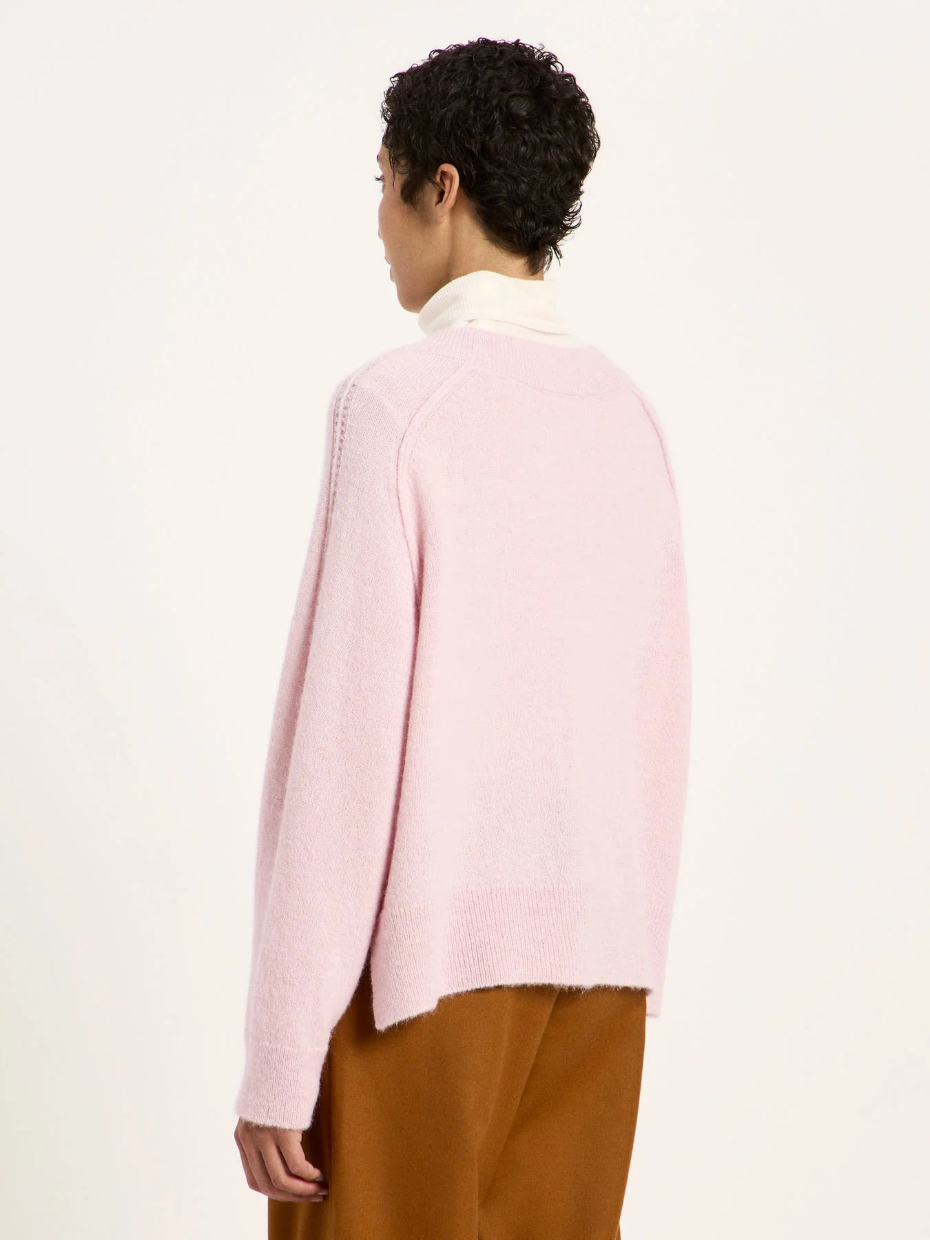 Raglan Sweater Wool, Rose, Lanius