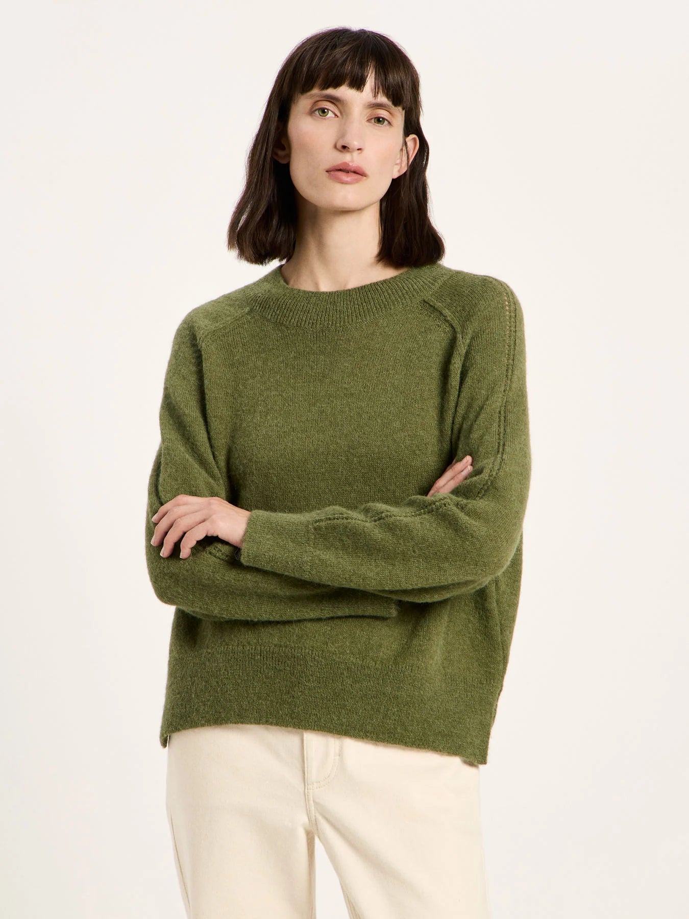 Raglan Sweater Wool, Garden Green, Lanius