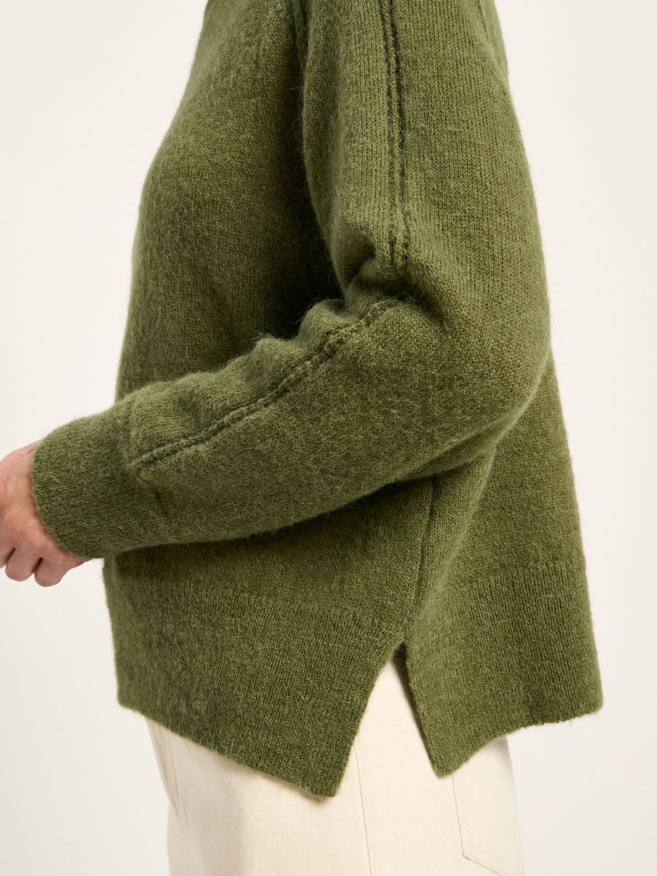 Raglan Sweater Wool, Garden Green, Lanius