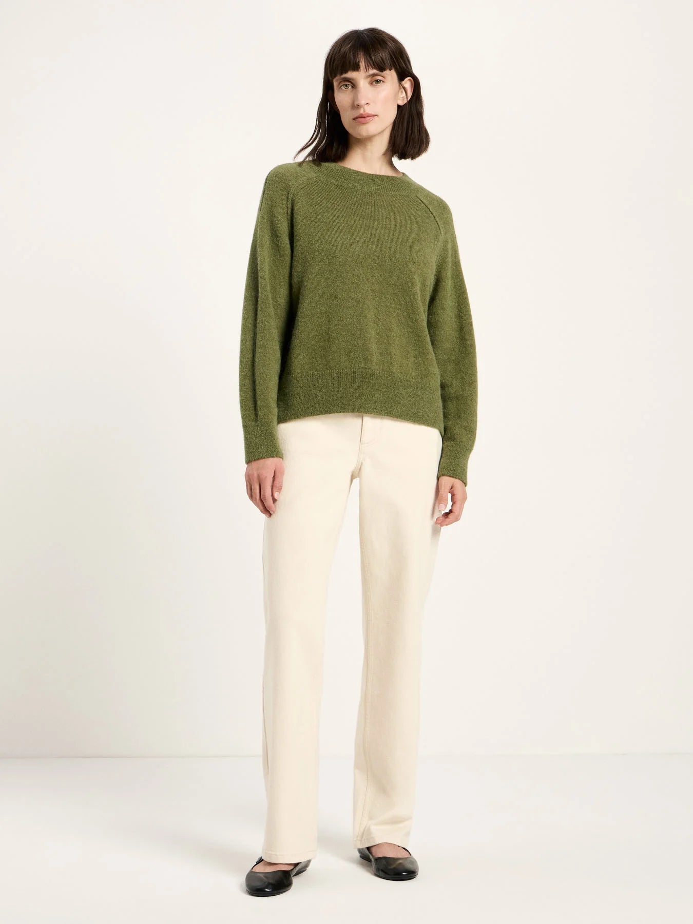 Raglan Sweater Wool, Garden Green, Lanius