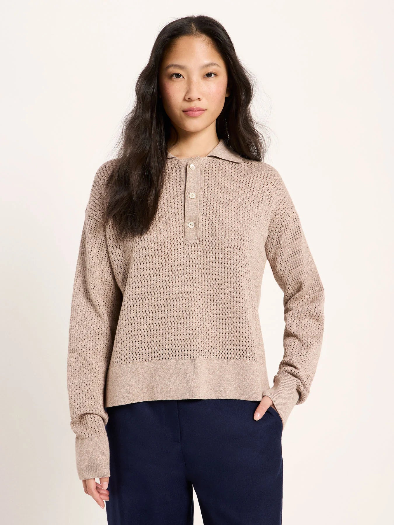 Polo Strik, Mocca Mouse Mouliné, Lanius