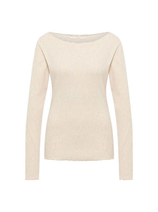 Bluse Babylock, Cream Melange, Lanius