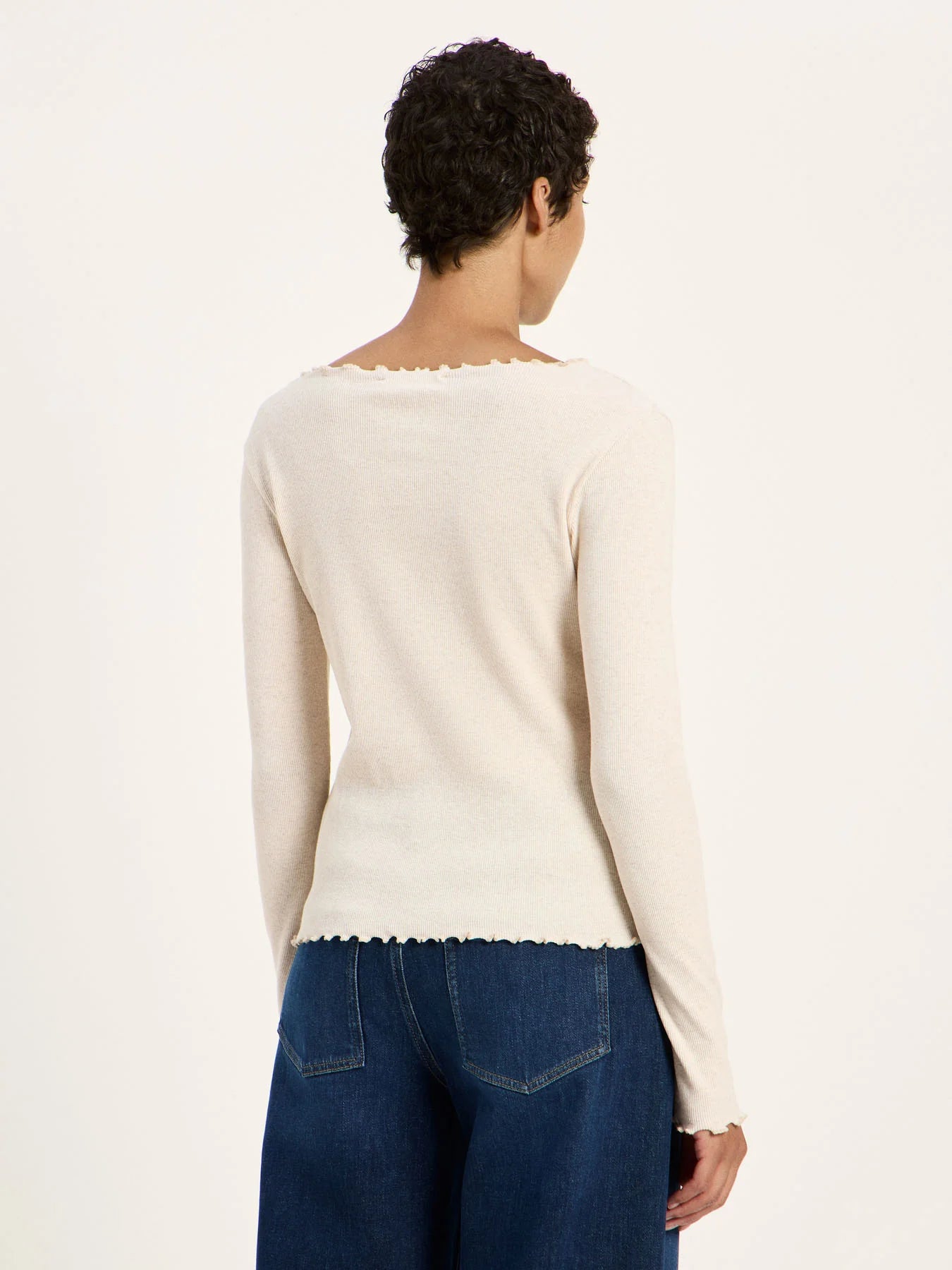 Bluse Babylock, Cream Melange, Lanius