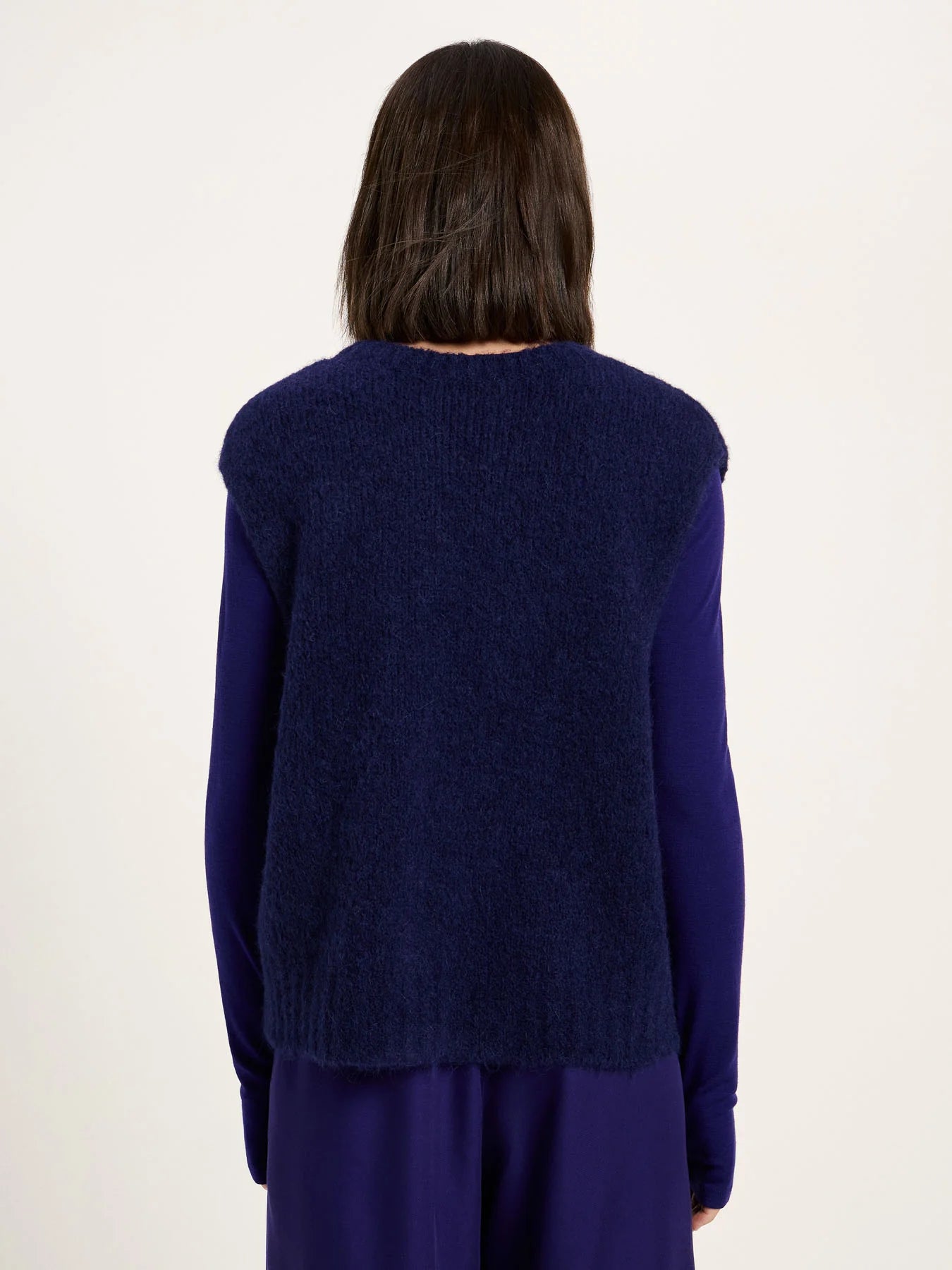 Vest, Wool, Violet, Lanius