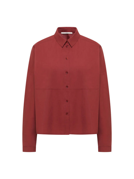 Skjorte Oversized, Red Mahogany, Lanius