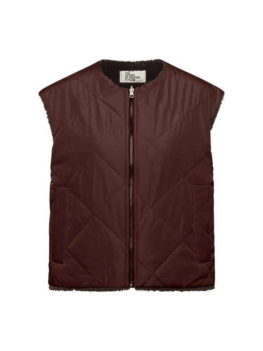 Vendbar Teddy Vest, Bitter Chocolate, Lanius