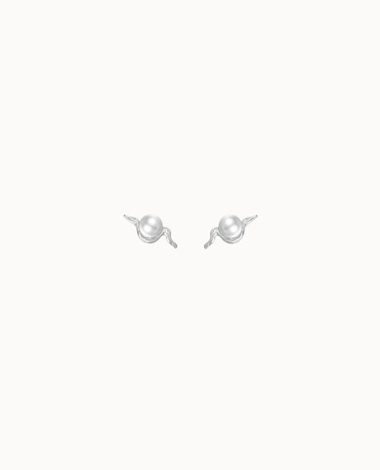 Lazuli Petite Studs, Silver, Nava