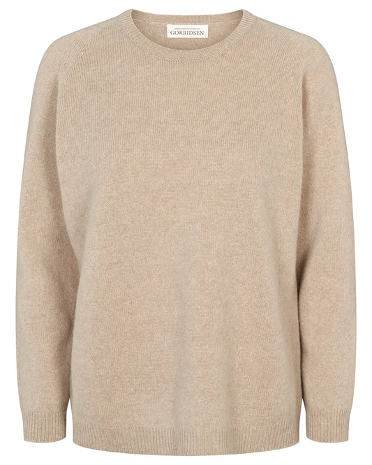 Leone Wool Sweater, Beige, Gorridsen