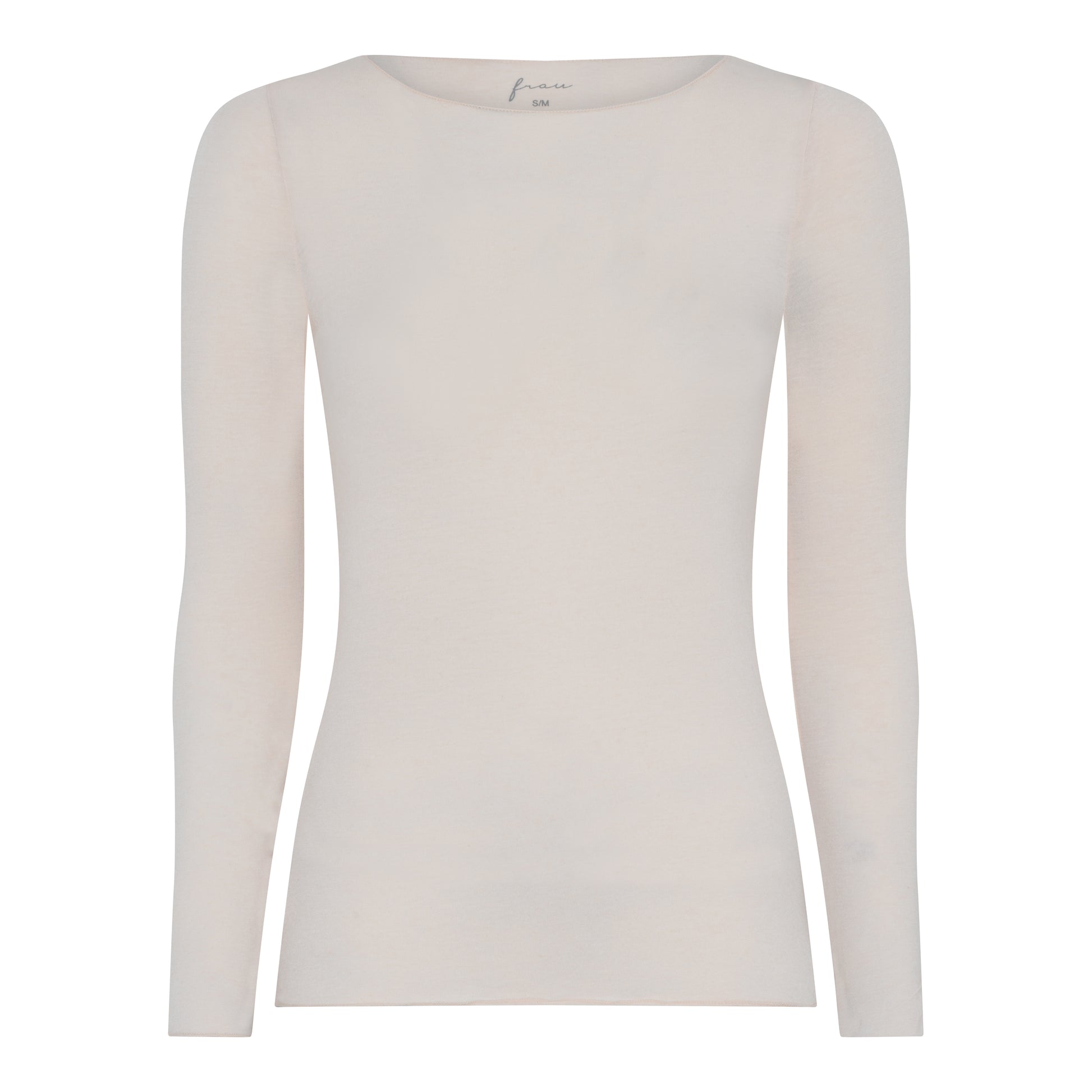 Cashmere bluse i svag lyserød