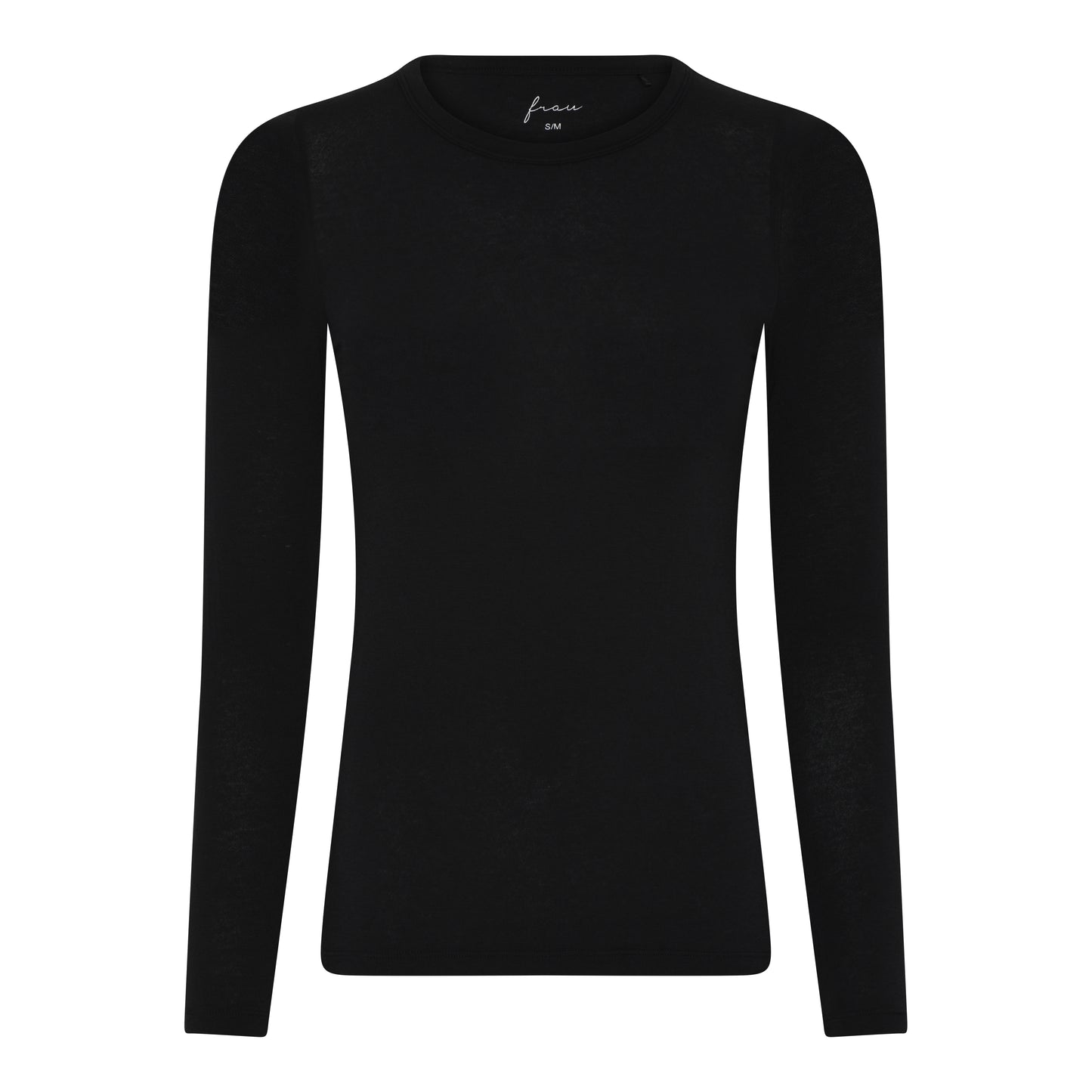 Sort cashmere bluse