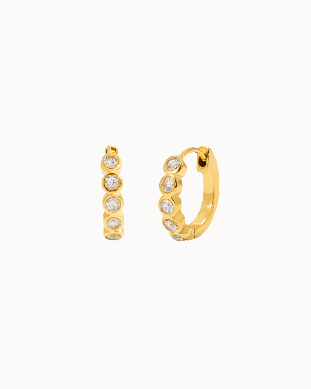 Luce Earrings, Vandfast, Gold Plated, Nava
